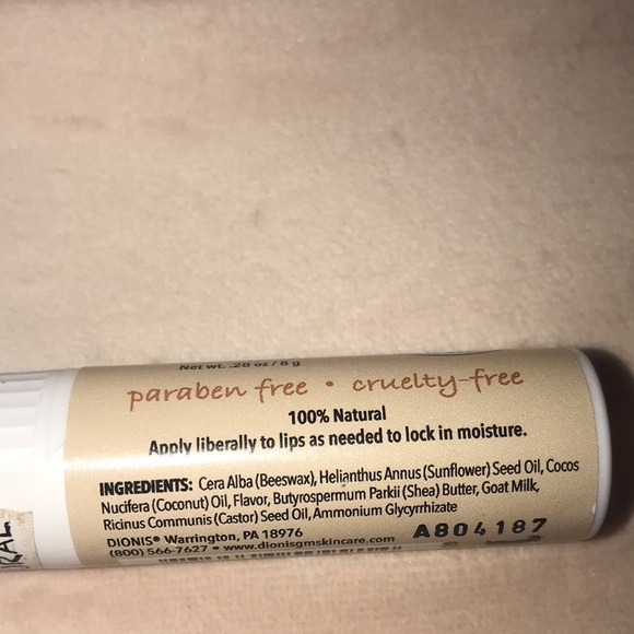 Dionis | vanilla bean goat milk lip balm - Picture 2 of 2